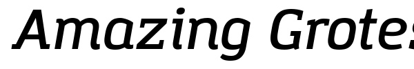 Amazing Grotesk font preview
